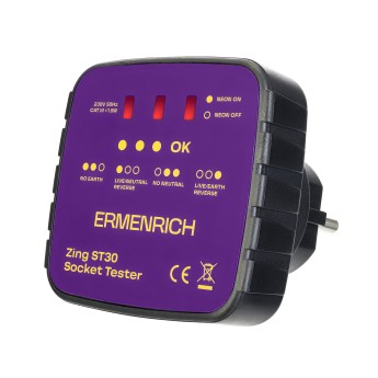 Тестер розеток Ermenrich Zing ST30