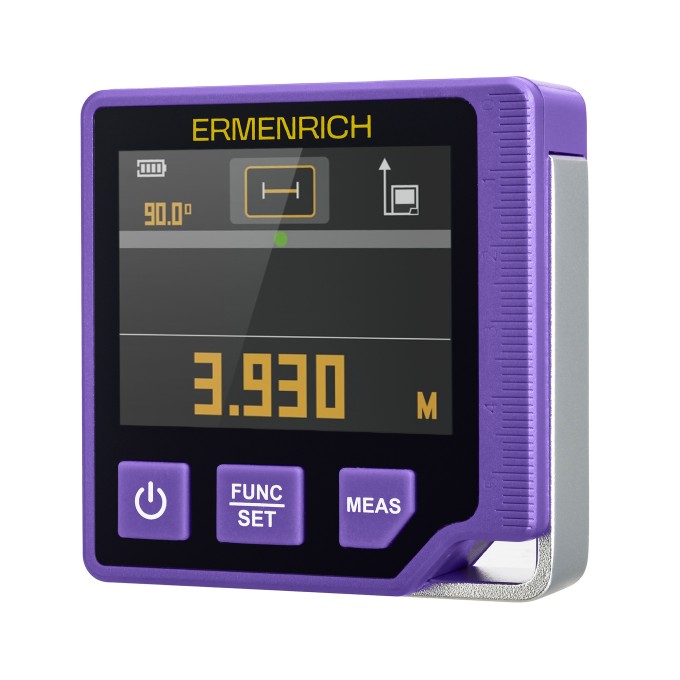 Цифровой уровень с лазерной рулеткой («3 в 1») Ermenrich Verk LQ60